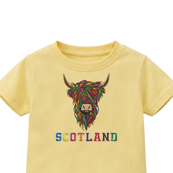 KIDS T-SHIRT | EMB MLT COW 2