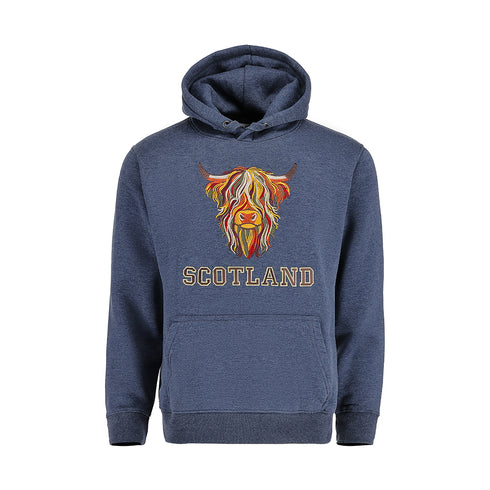ADULT HOODIE | EMB MLT COW 8