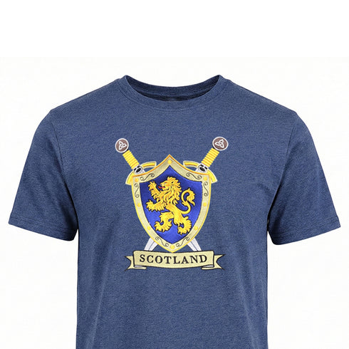 ADULT T-SHIRT | EMB SHIELD LION