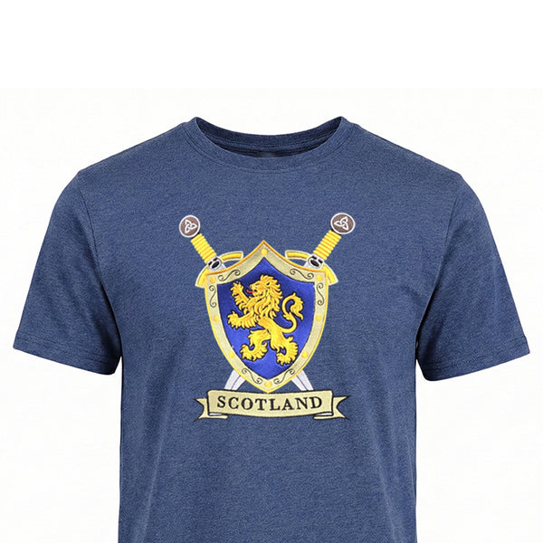 ADULT T-SHIRT | EMB SHIELD LION
