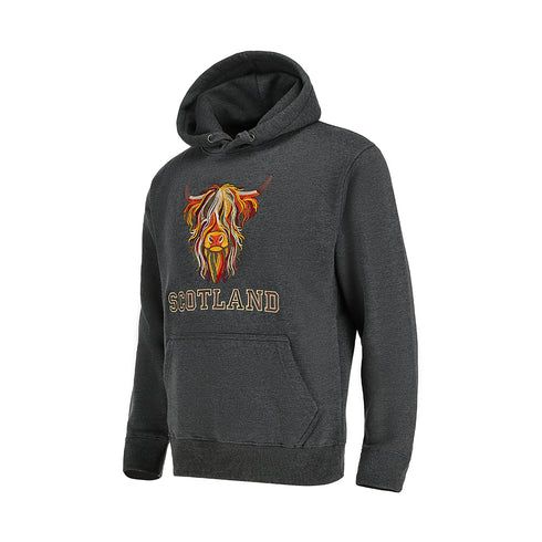 ADULT HOODIE | EMB MLT COW 8