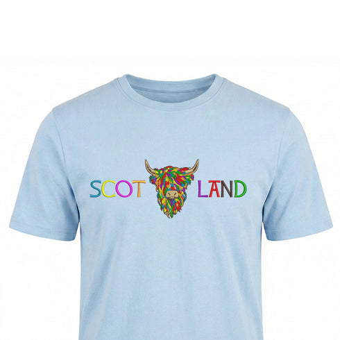 ADULT T-SHIRT | EMB SCOT(MLT COW 2)LAND