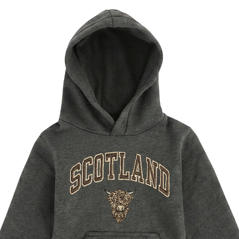 KIDS HOODIE | EMB SCT/BR COW 1