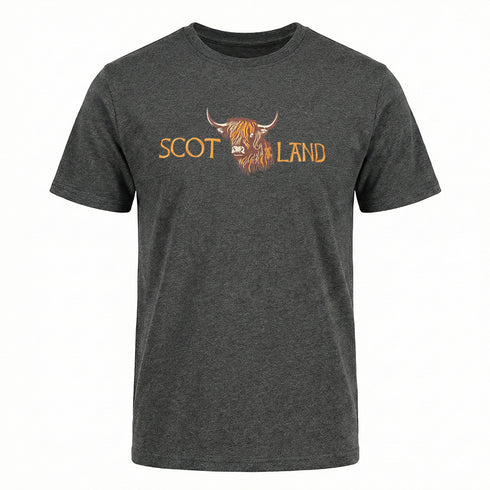 ADULT T-SHIRT | EMB SCT(BULL FACE)LND