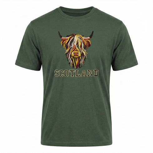 ADULT T-SHIRT | EMB MLT COW 8