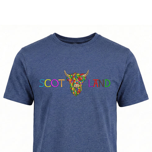 ADULT T-SHIRT | EMB SCOT(MLT COW 2)LAND