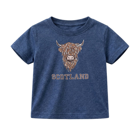 KIDS T-SHIRT | EMB BR COW 1
