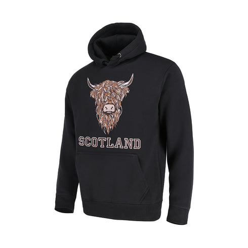 ADULT HOODIE | EMB BR COW1