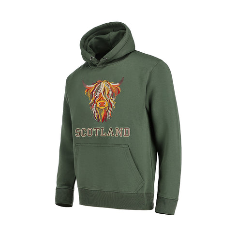 ADULT HOODIE | EMB MLT COW 8