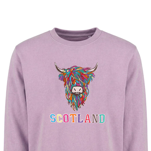 ADULT SWEATSHIRT | EMB MLT COW 2