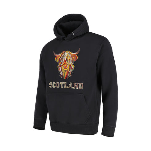 ADULT HOODIE | EMB MLT COW 8