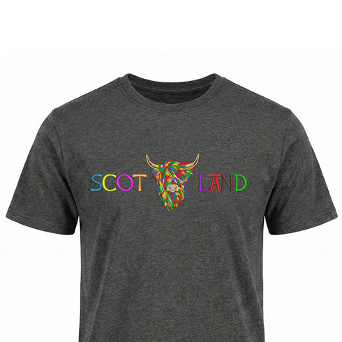ADULT T-SHIRT | EMB SCOT(MLT COW 2)LAND