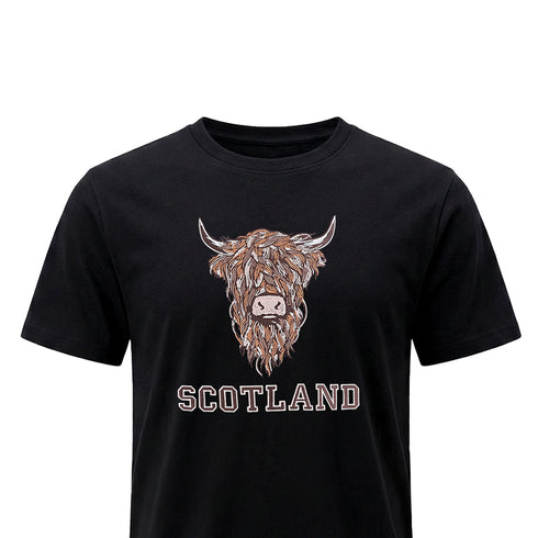 ADULT T-SHIRT | EMB BR COW 1