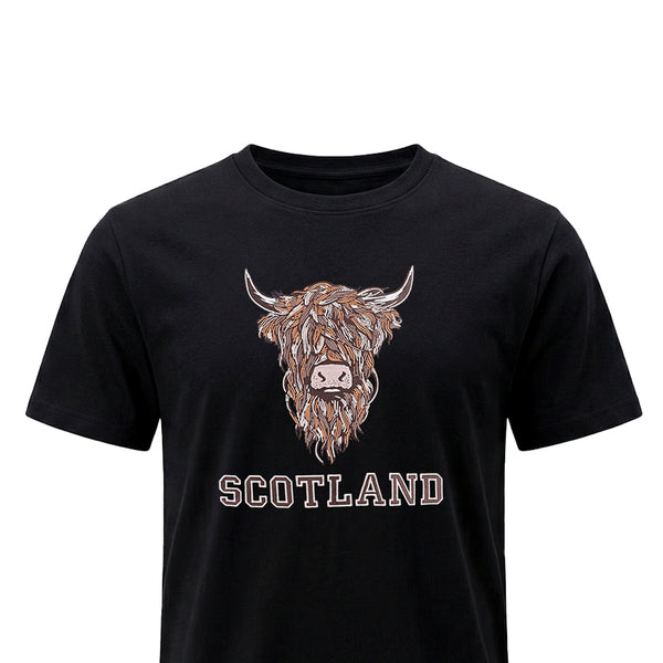 ADULT T-SHIRT | EMB BR COW 1