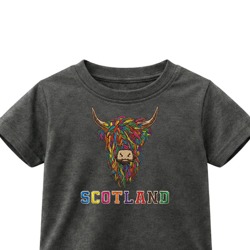 KIDS T-SHIRT | EMB MLT COW 2