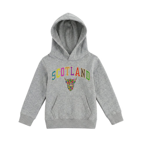 KIDS HOODIE | EMB SCT/MLT COW 2