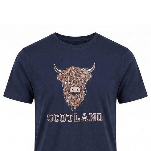ADULT T-SHIRT | EMB BR COW 1