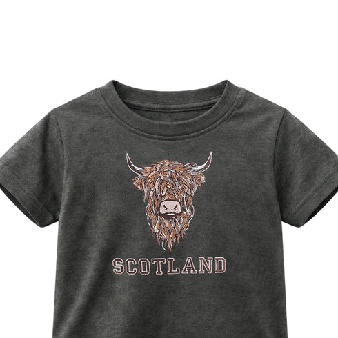 KIDS T-SHIRT | EMB BR COW 1