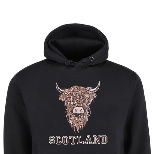 ADULT HOODIE | EMB BR COW1