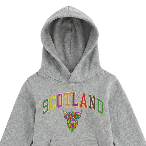 KIDS HOODIE | EMB SCT/MLT COW 2