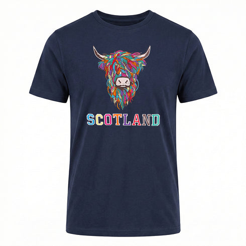 ADULT T-SHIRT | EMB MLT COW 2