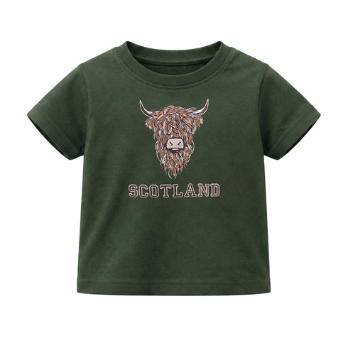 KIDS T-SHIRT | EMB BR COW 1
