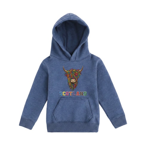 KIDS HOODIE | EMB MLT COW 2